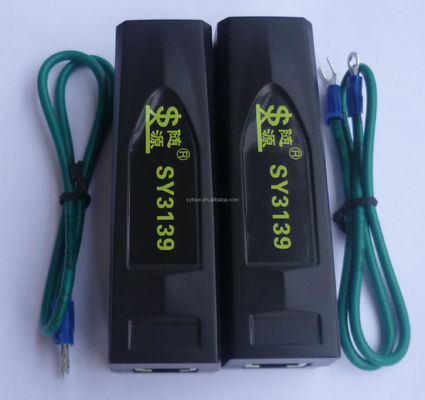 ABS Shell Material 48V POE RJ45 Overspanningsbeschermer met maximale werkspanning van 6V
