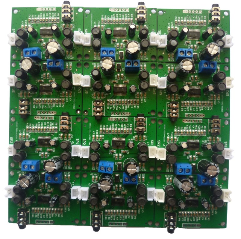 Groen/geel/rood/blauw/zwart/wit PCB-ontwerp en OEM-PCBA-assemblage voor 5V-spanningsbehoeften